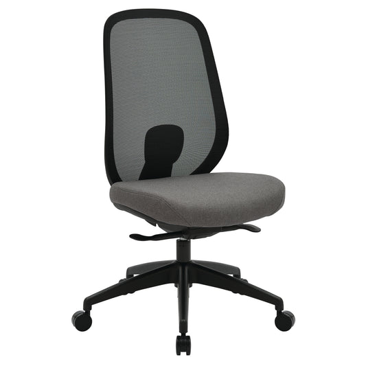 Buro Force Mesh Back Chair w/ Black Frame & Grey Seat
