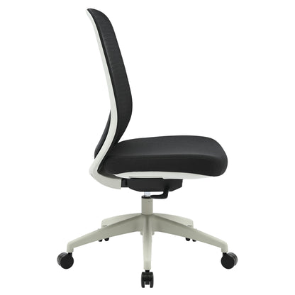 Buro Force Mesh Back Chair w/ Grey Frame & Black Seat