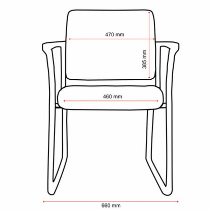 Buro Lindis - Sled Chair (Indent)