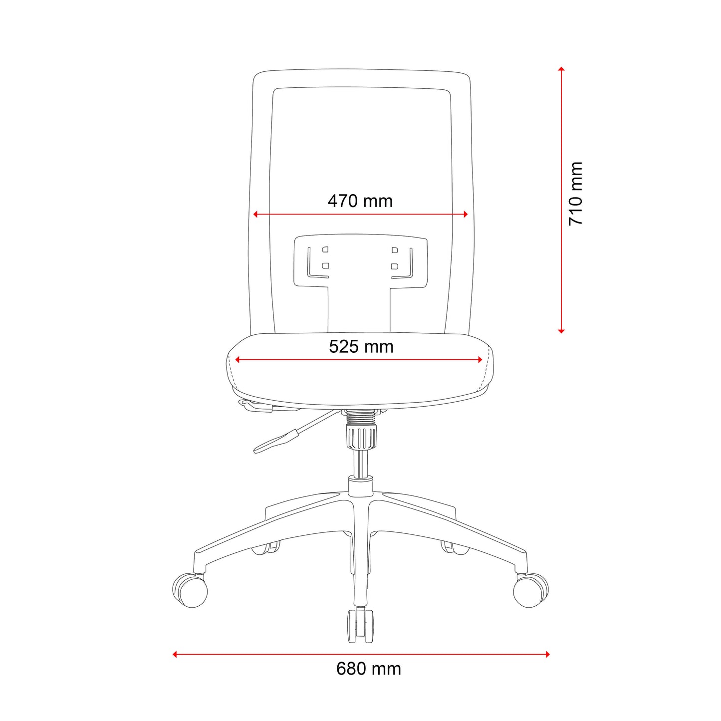 Buro Mantra Mesh Back Chair - Nylon Base