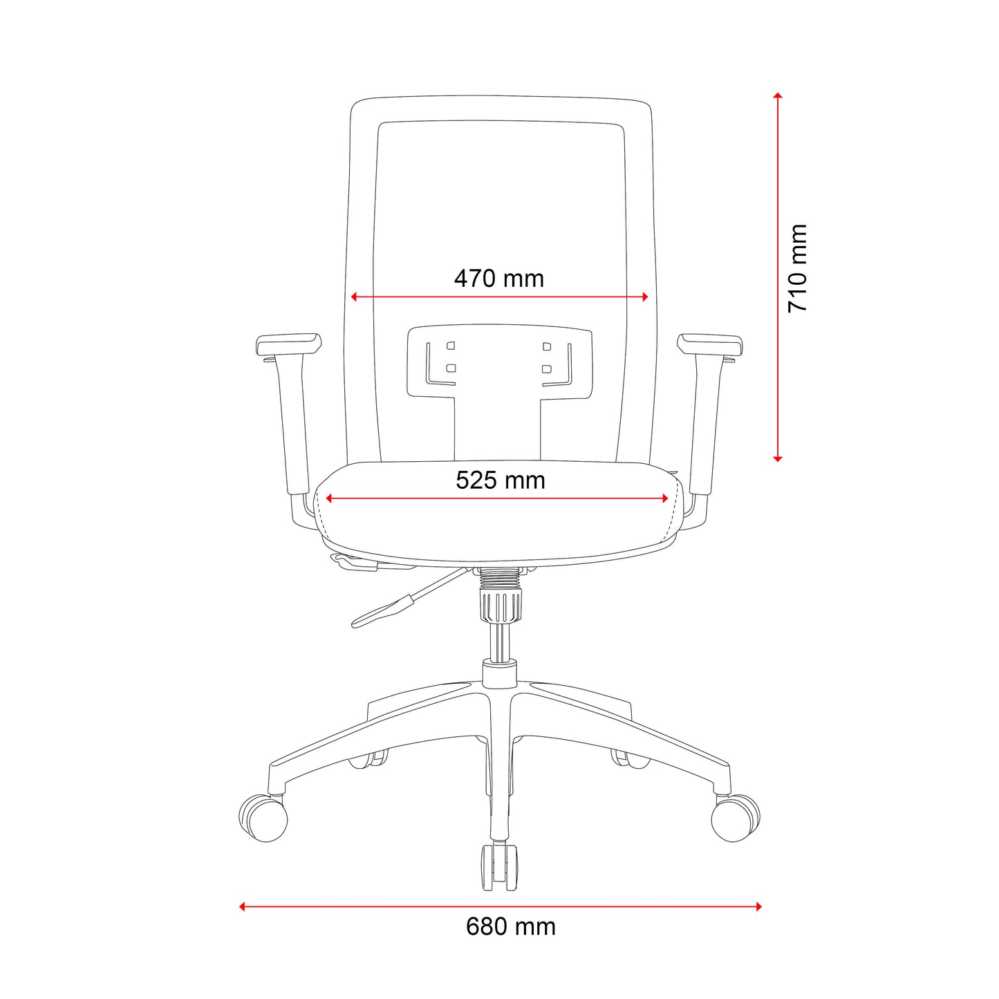 Buro Mantra Mesh Back Chair - Nylon Base