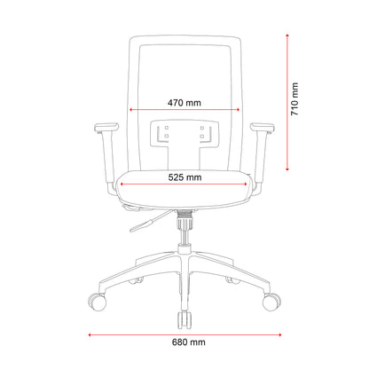 Buro Mantra Mesh Back Chair - Nylon Base