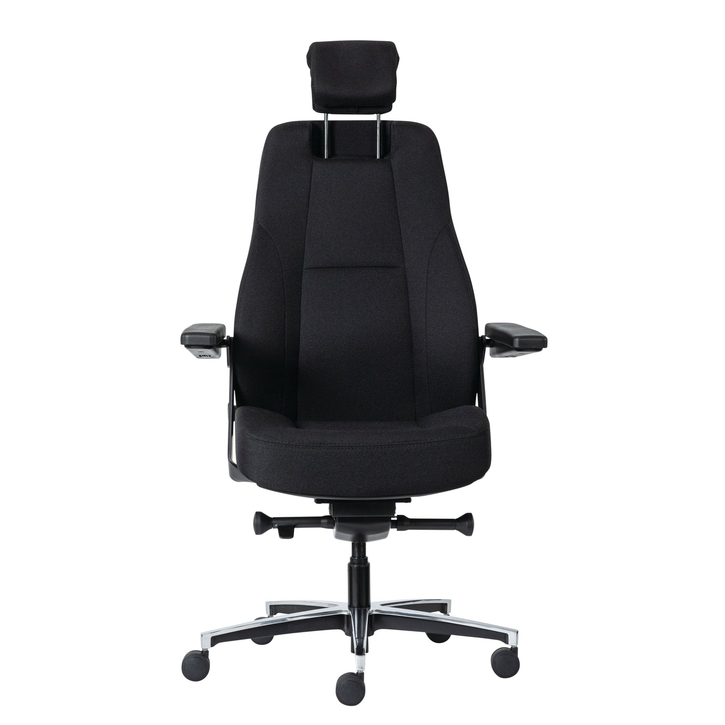 Buro Maverick 24/7 Controller Chair, Black Fabric w/ Arms