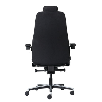 Buro Maverick 24/7 Controller Chair, Black Fabric w/ Arms