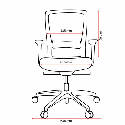 Buro Mentor Mesh Back Chair - Nylon Base