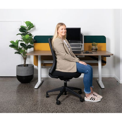 Buro Mentor Upholstered Back Chair - Nylon Base