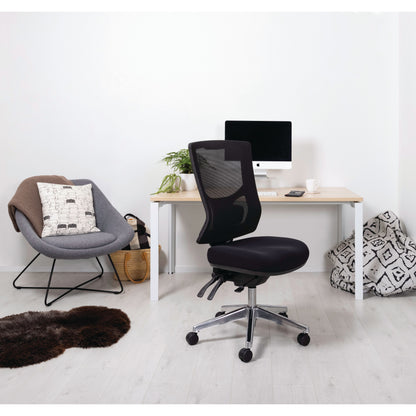 Buro Metro II 24/7 High Back Mesh Back Chair - Aluminium Base