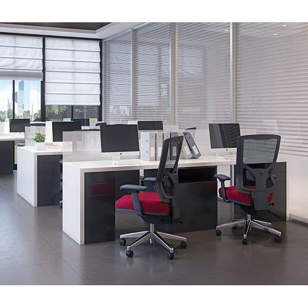 Buro Metro II 24/7 High Back Mesh Back Chair - Aluminium Base