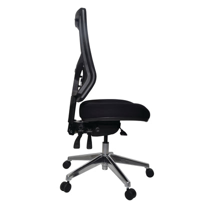 Buro Metro II 24/7 High Back Mesh Back Chair - Aluminium Base