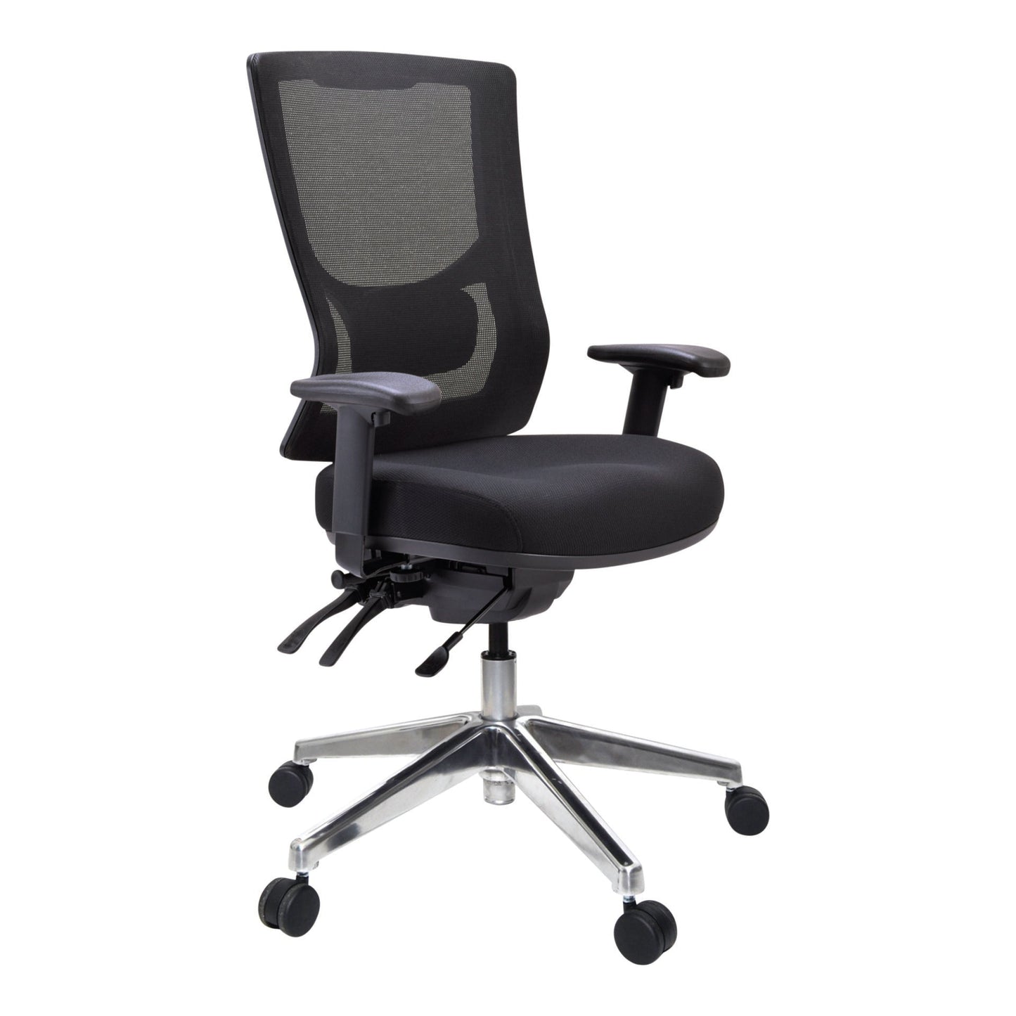 Buro Metro II 24/7 High Back Mesh Back Chair - Aluminium Base