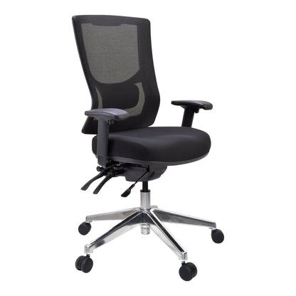 Buro Metro II 24/7 High Back Mesh Back Chair - Aluminium Base