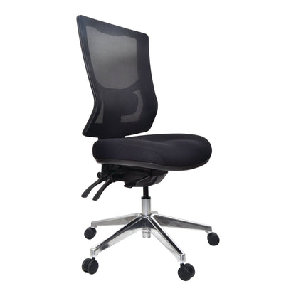 Buro Metro II 24/7 High Back Mesh Back Chair - Aluminium Base