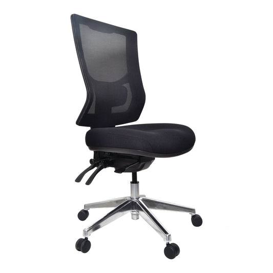 Buro Metro II 24/7 High Back Mesh Back Chair - Aluminium Base