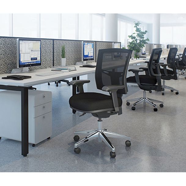 Buro Metro II 24/7 Mesh Back Chair - Aluminium Base