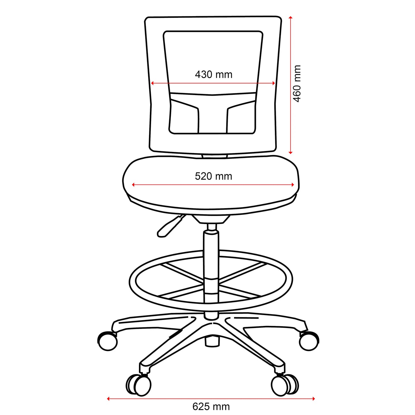 Buro Metro II Connect Chair w/ Architectural Kit