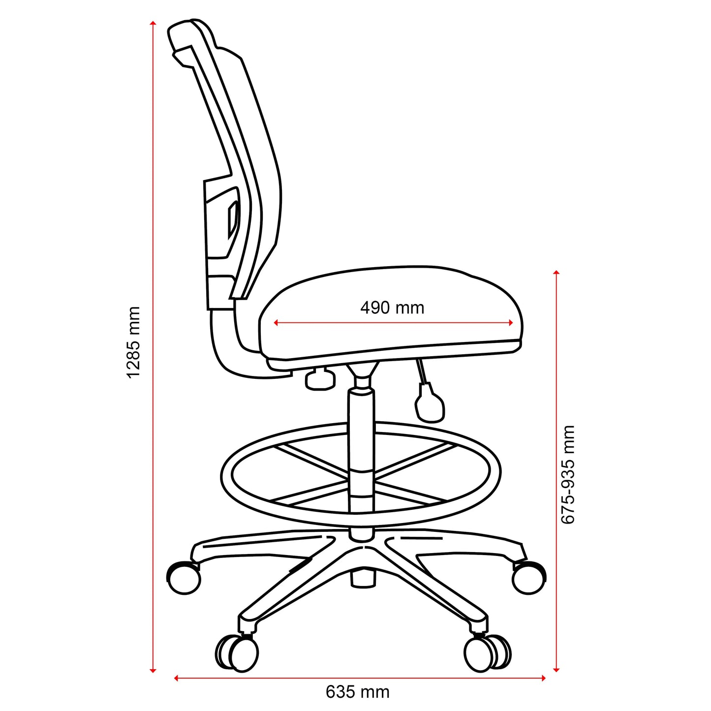 Buro Metro II Connect Chair w/ Architectural Kit