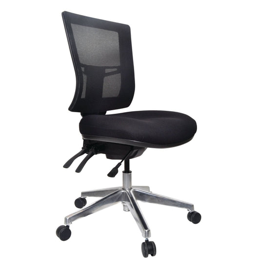 Buro Metro II Mesh Back Chair - Aluminium Base