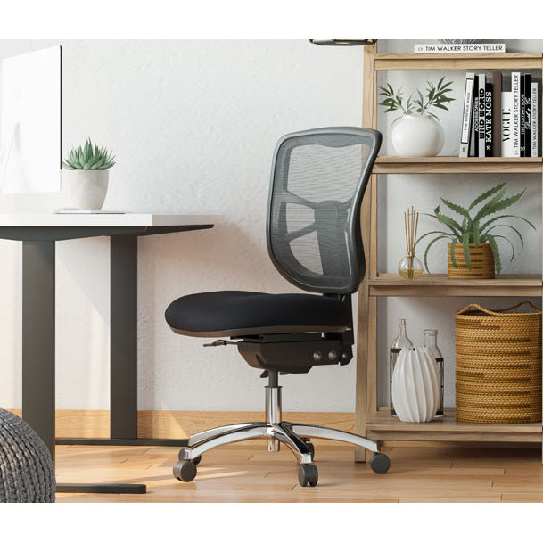 Buro Metro Mesh Back Chair - Aluminium Base