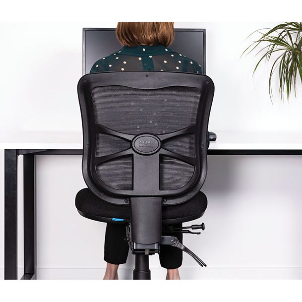 Buro Metro Mesh Back Chair - Aluminium Base