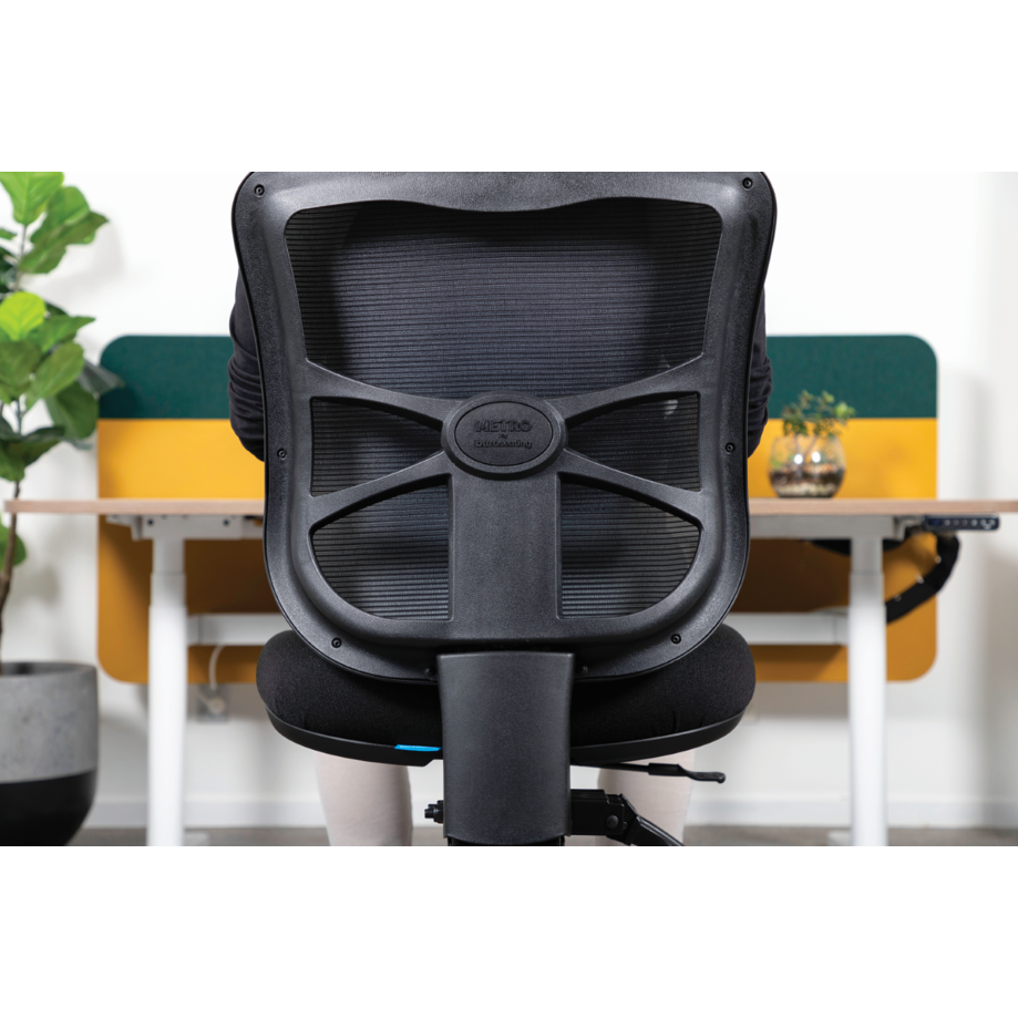 Buro Metro Mesh Back Chair - Aluminium Base