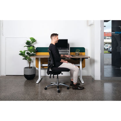 Buro Metro Mesh Back Chair - Aluminium Base