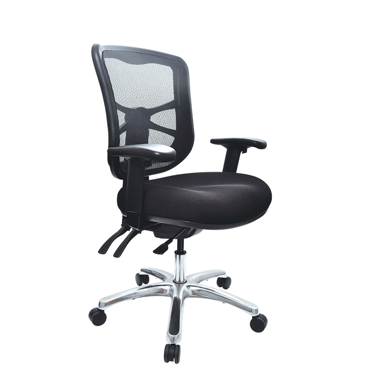Buro Metro Mesh Back Chair - Aluminium Base