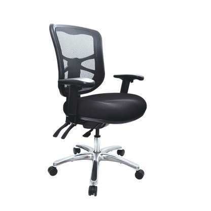 Buro Metro Mesh Back Chair - Aluminium Base