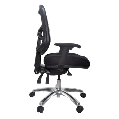 Buro Metro Mesh Back Chair - Aluminium Base