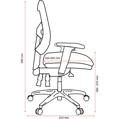 Buro Metro Mesh Back Chair - Nylon Base