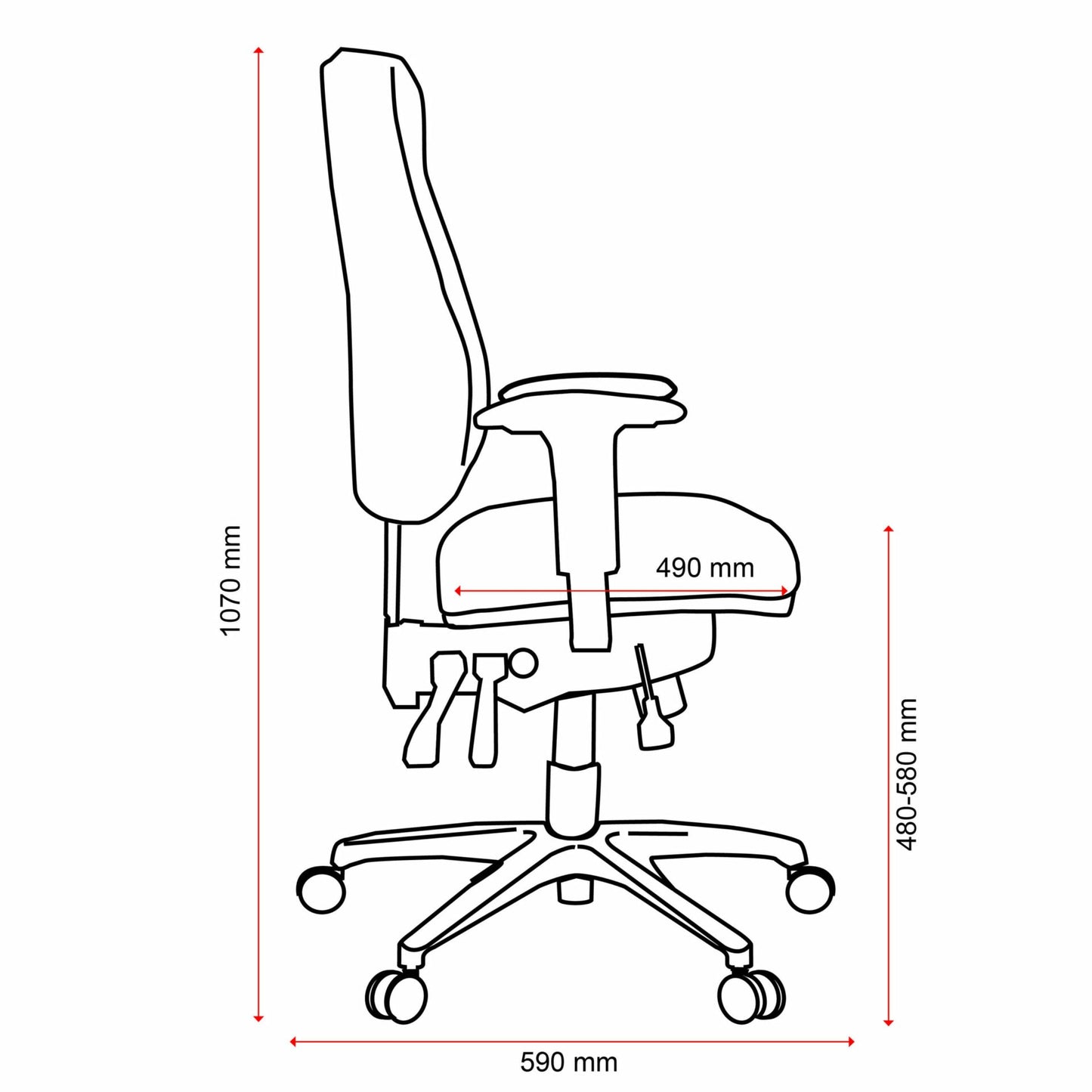 Buro Persona 24/7 Chair w/ Arms