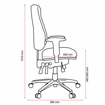 Buro Persona 24/7 Chair w/ Arms