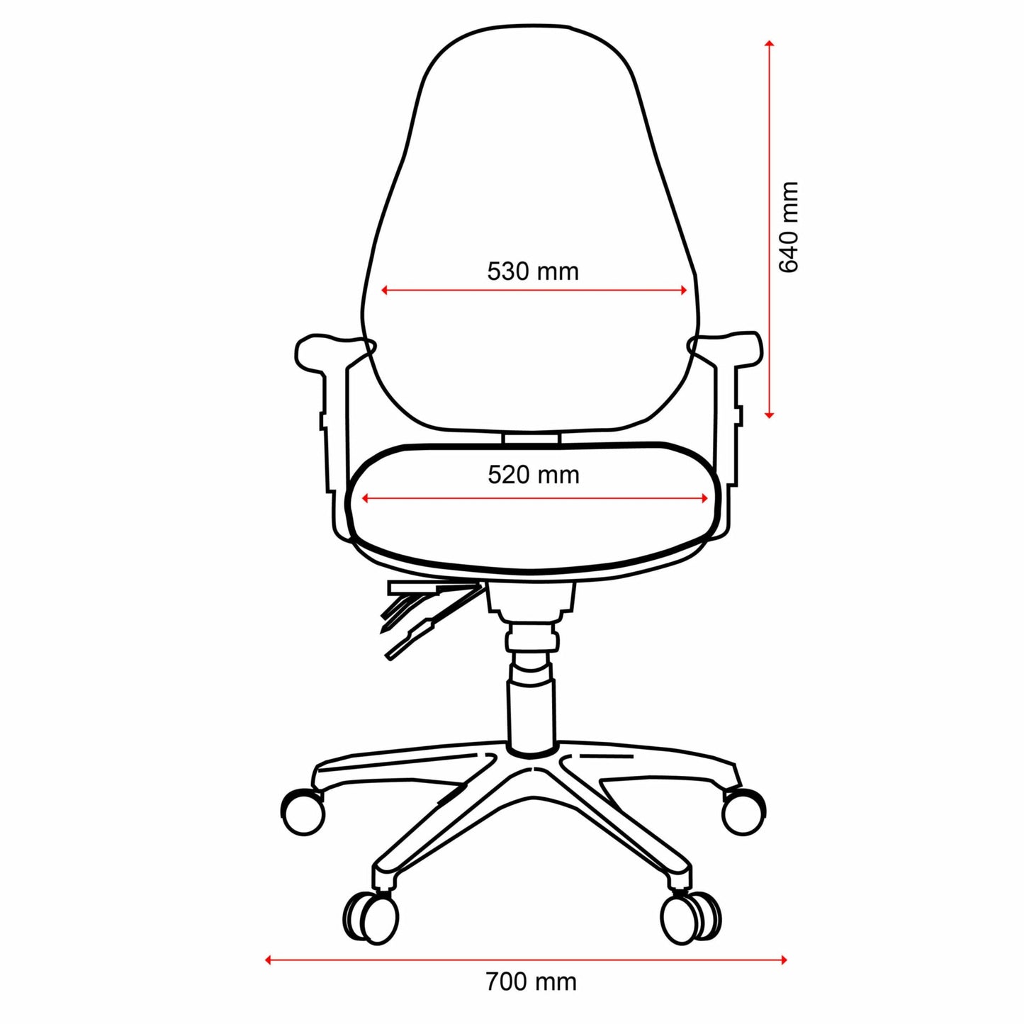 Buro Persona 24/7 Chair w/ Arms