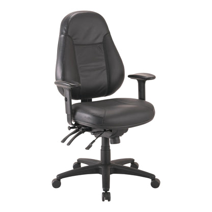 Buro Persona 24/7 Leather Chair w/ Arms