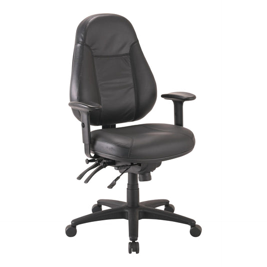 Buro Persona 24/7 Leather Chair w/ Arms