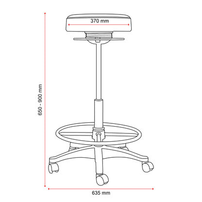 Buro Polo Drafting Stool