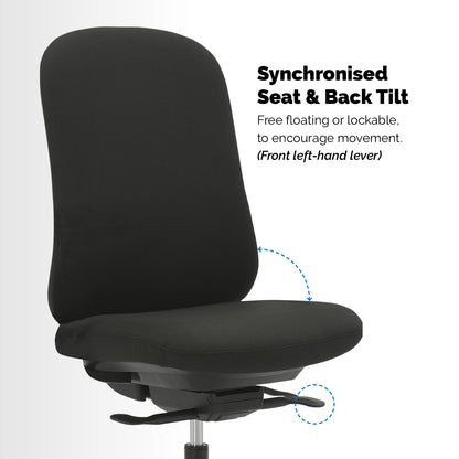 Buro Quantum Upholstered Back Chair