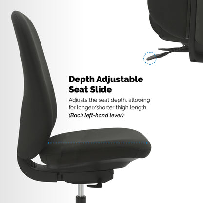 Buro Quantum Upholstered Back Chair