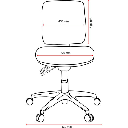 Roma 3 Lever Mid-Back Office Chair-Task-Smart Office Furniture