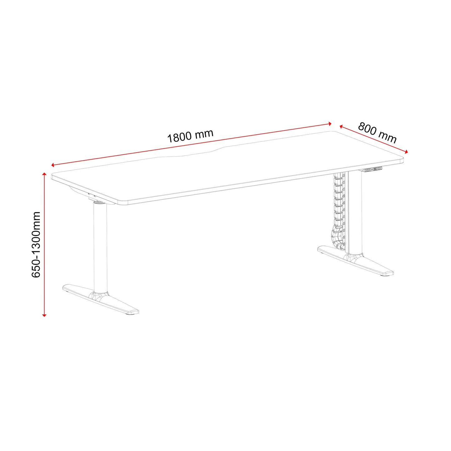 Buro Syntra Height Adjustable Desks 1500 & 1800 Range