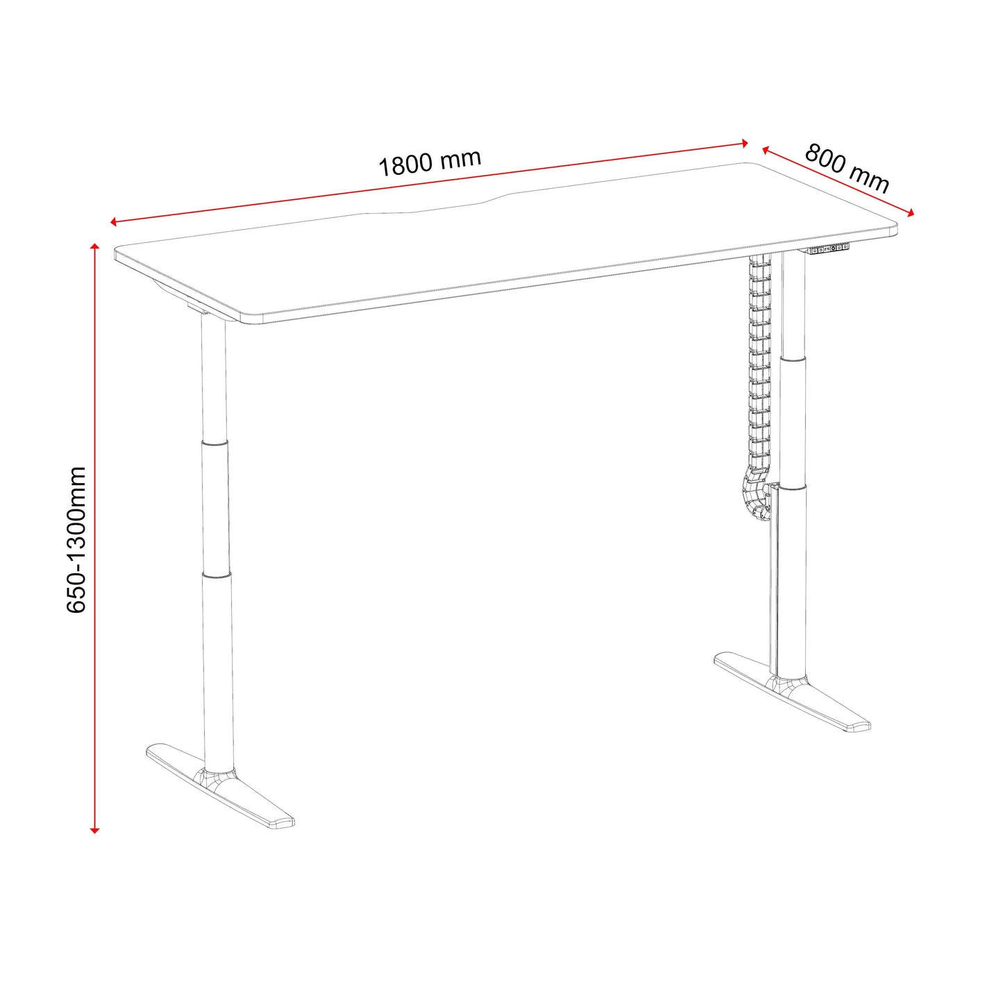 Buro Syntra Height Adjustable Desks 1500 & 1800 Range