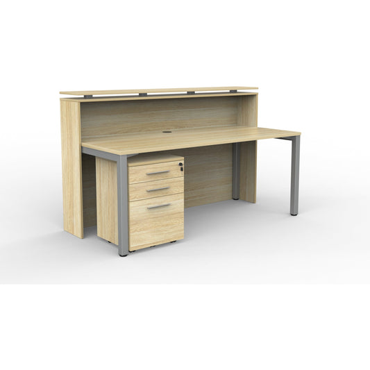 Cubit Reception Facade & Cubit Desk/Mobile Combo-Reception Desks-Smart Office Furniture