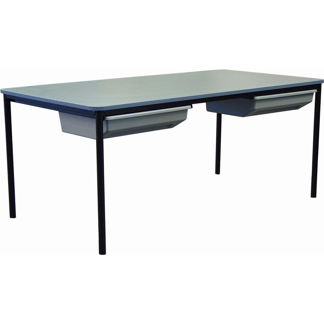Deluxe Table 1200 x 600 w/2 x Totes Smart Office Furniture