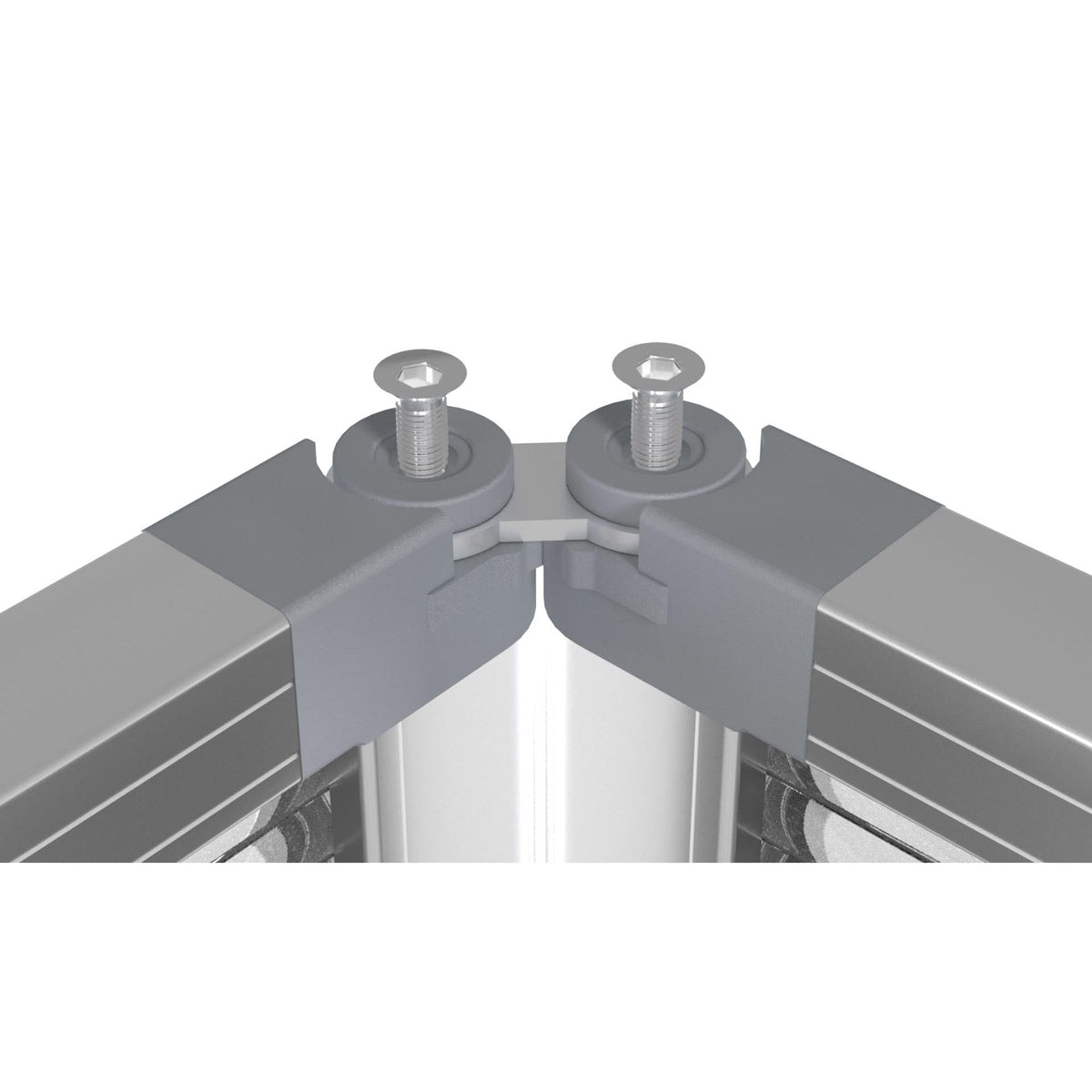 Desk Mounted Charcoal Partitions