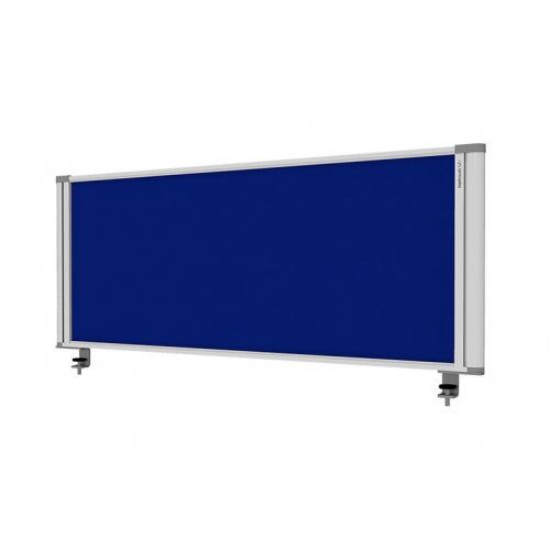 Desk Mounted Screen Blue 450 x 1160-Desk Parts & Accessories-Smart Office Furniture