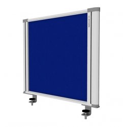 Desk Mounted Screen Blue 450 x 560-Desk Parts & Accessories-Smart Office Furniture