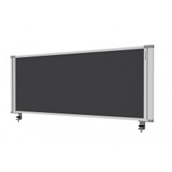 Desk Mounted Screen Charcoal 450 x 1160-Desk Parts & Accessories-Smart Office Furniture