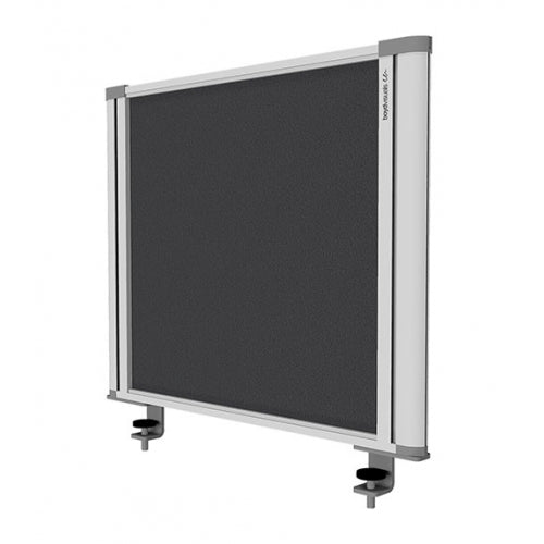 Desk Mounted Screen Charcoal 450 x 560-Desk Parts & Accessories-Smart Office Furniture