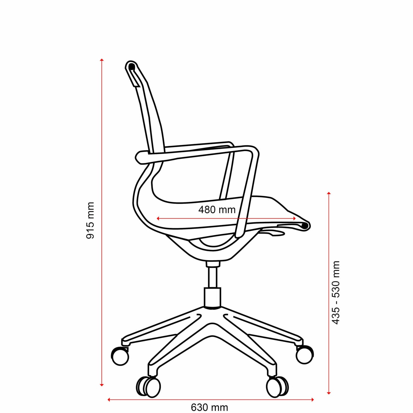 Diablo Fabric Mesh-Office Chairs-Smart Office Furniture