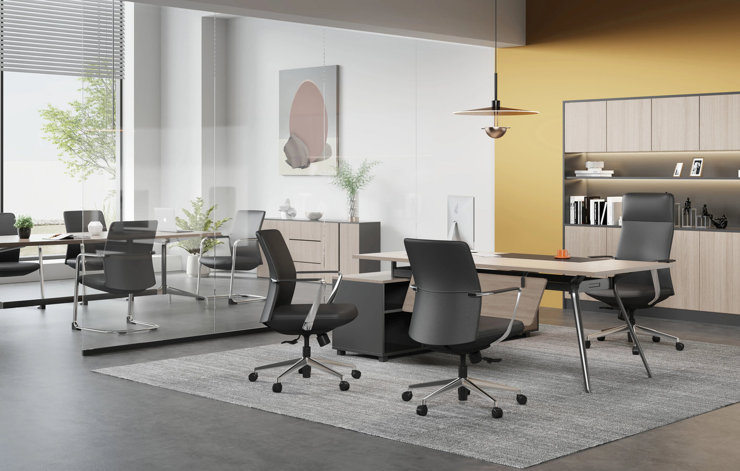 Director High Back Black Leather Chair