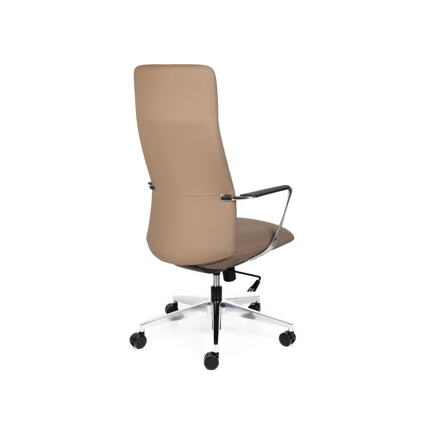 Director High Back Tan Leather Chair